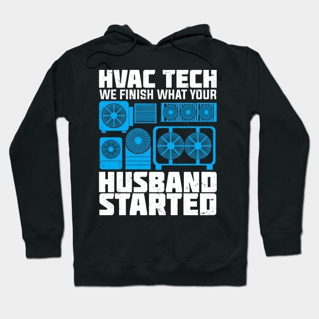 Funny HVAC Tech Instructor Technician Gift Hoodie by Dolde08